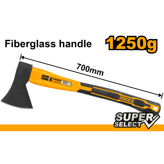 INGCO Axe 1250g Fiberglass Handle HAX02012508