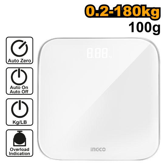 INGCO HESA41802 | ميزان ديجيتال منزلي 180 كغ