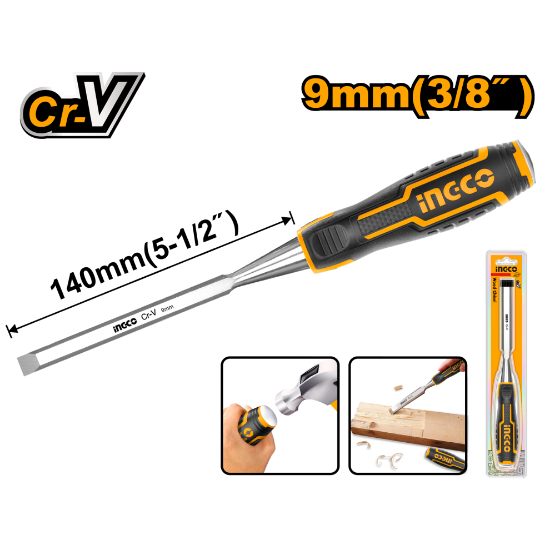 INGCO HWC0809 Wood Chisel 9mm Cr-V