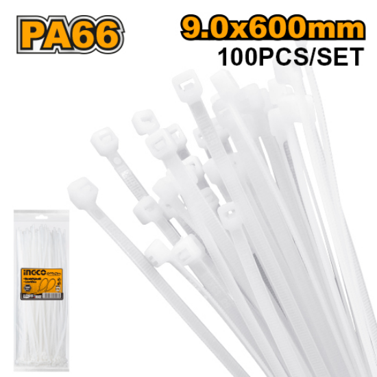 INGCO HCT6001 | رباط بلاستيك 600مم × 6 قطع