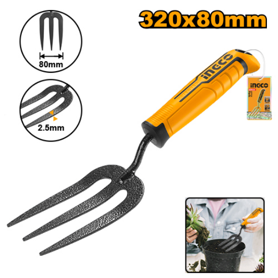 INGCO Hand Garden Fork 320x80mm HFTF38