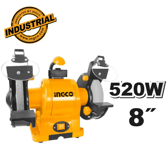 INGCO BGL85201 | جلاخ طاولة صناعي 520 واط 200 مم