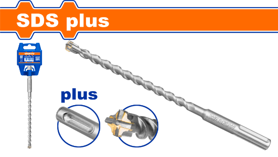 WADFOW SDS Plus 4 Cutter Drill Bit 6x160mm WHD3201