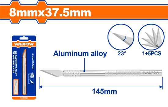 WADFOW Snap-Off Blades SK5 8x37.5mm 5pcs WSK1061