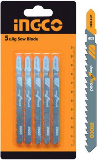 INGCO Jigsaw Blade Set Wood Clean Cut 5pcs 74mm JBT101D