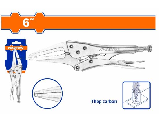 WADFOW Long Nose Locking Pliers 6in WLP3C06