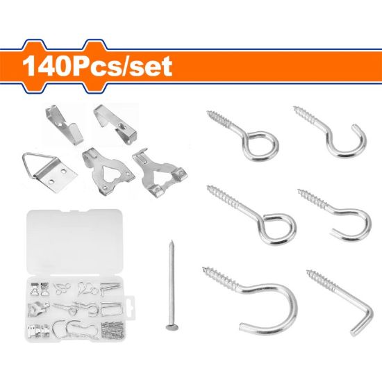 WADFOW Picture Hanging & Hook Assortment Kit 140pcs WVJ1B01