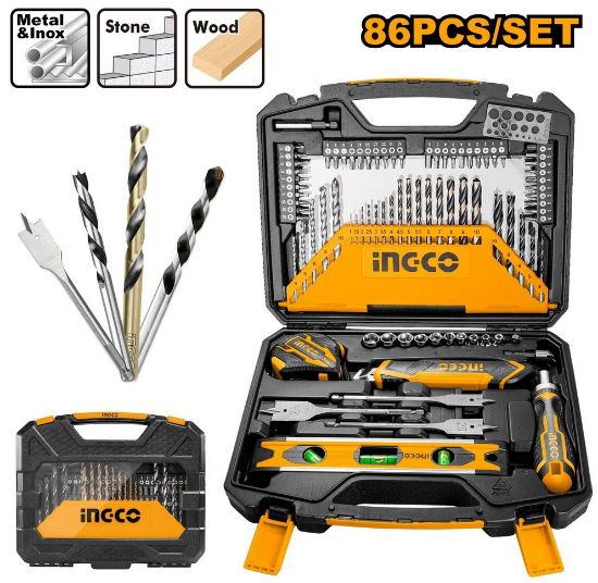 INGCO HKTAC010861 86 Piece Drill & Screwdriver Bit Accessories Set