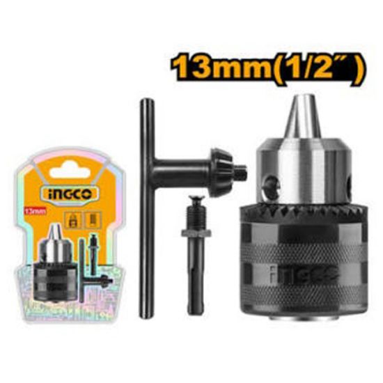 INGCO KC1301.1 Keyed Drill Chuck 1.5-13mm 1/2in-20UNF with Adaptor