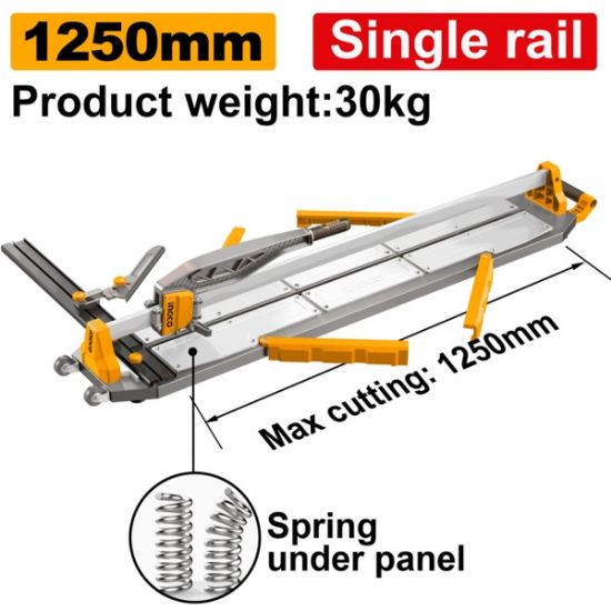 INGCO Manual Tile Cutter 1250mm Max Cutting 16mm Aluminium HTC081251 | مقص بلاط يدوي صناعي ألمنيوم
