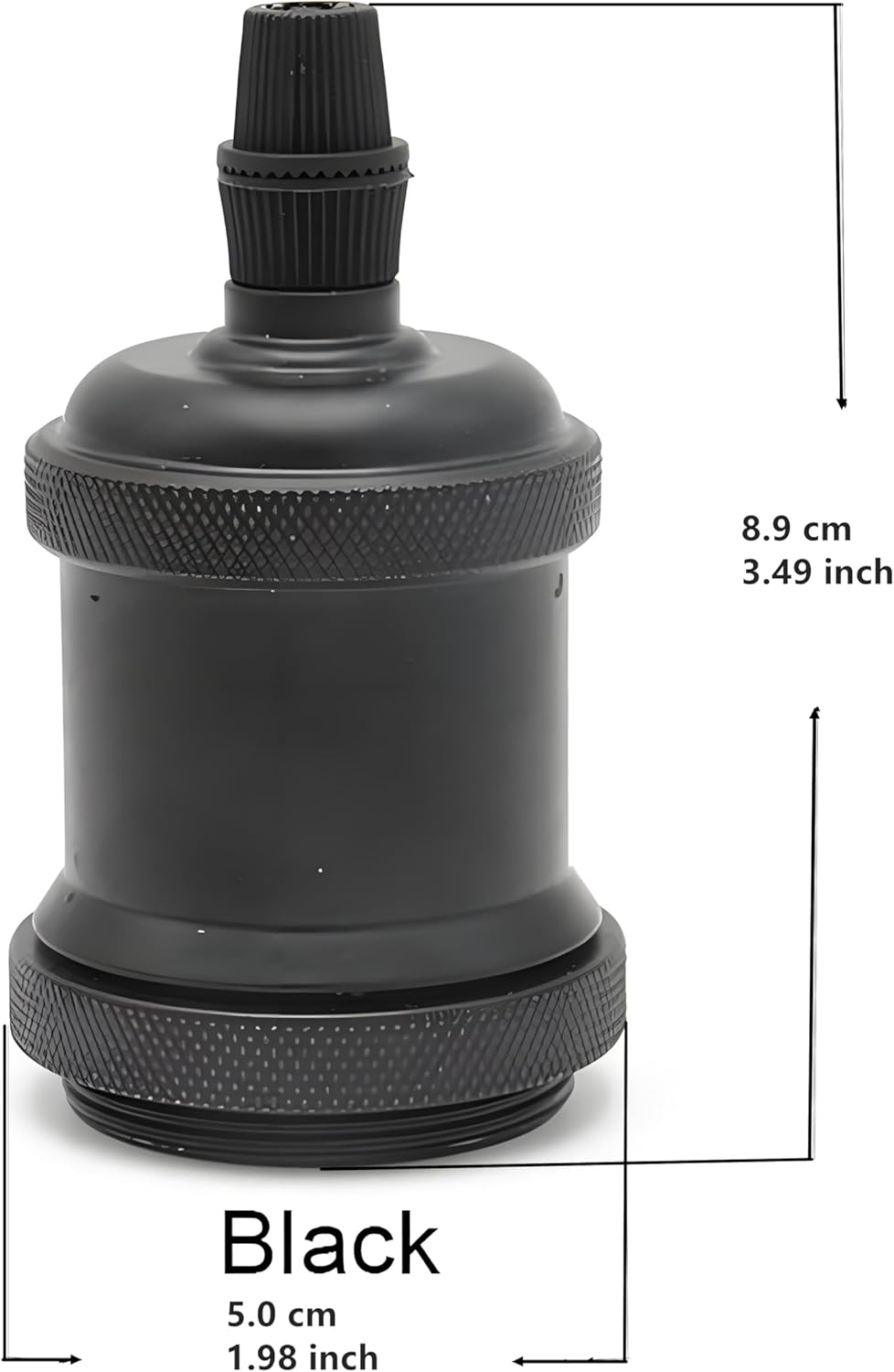 AURA Lamp Holder – Matte Black (MB) - Azar Group