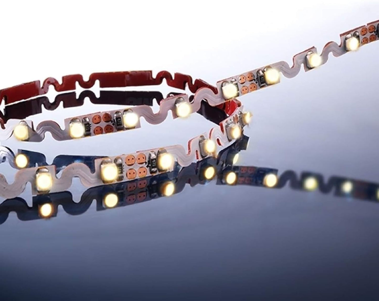 Aura LED Strip 2835 12V 120L 6MM 8W Horizontal Bend (5M/Roll, 3CM Cut, Dimmable)