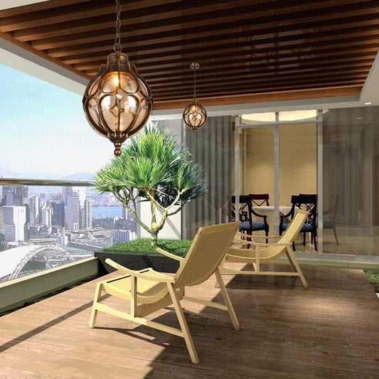 Aura Outdoor Pendant Lamp AUR-ODL-2052H-AB-25CM Aura Lighting