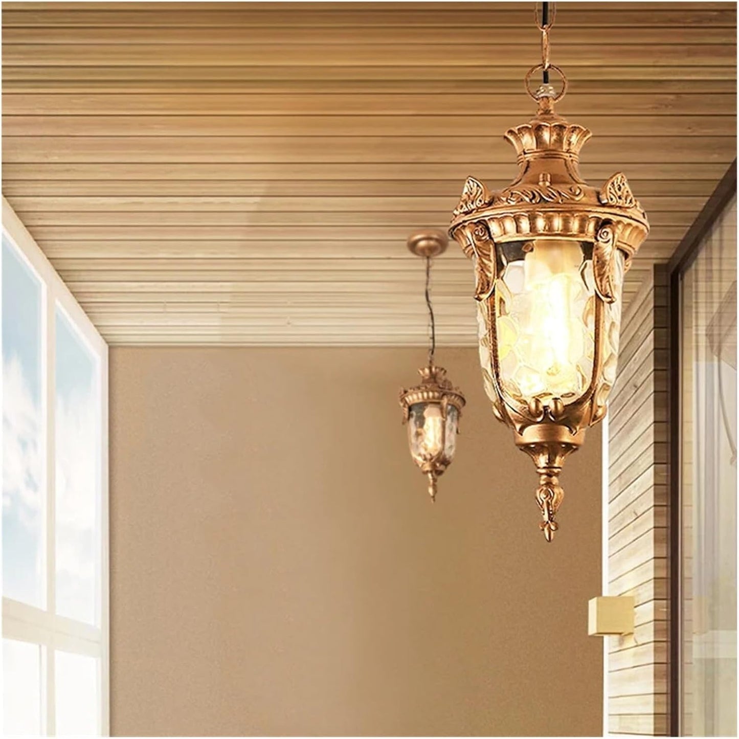 Aura Outdoor Pendant Lamp AUR-ODL-9133H-AB Aura Lighting