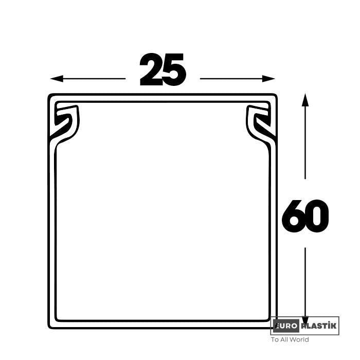 Slotted Cable Trunking 25×60 – Euro Plastik