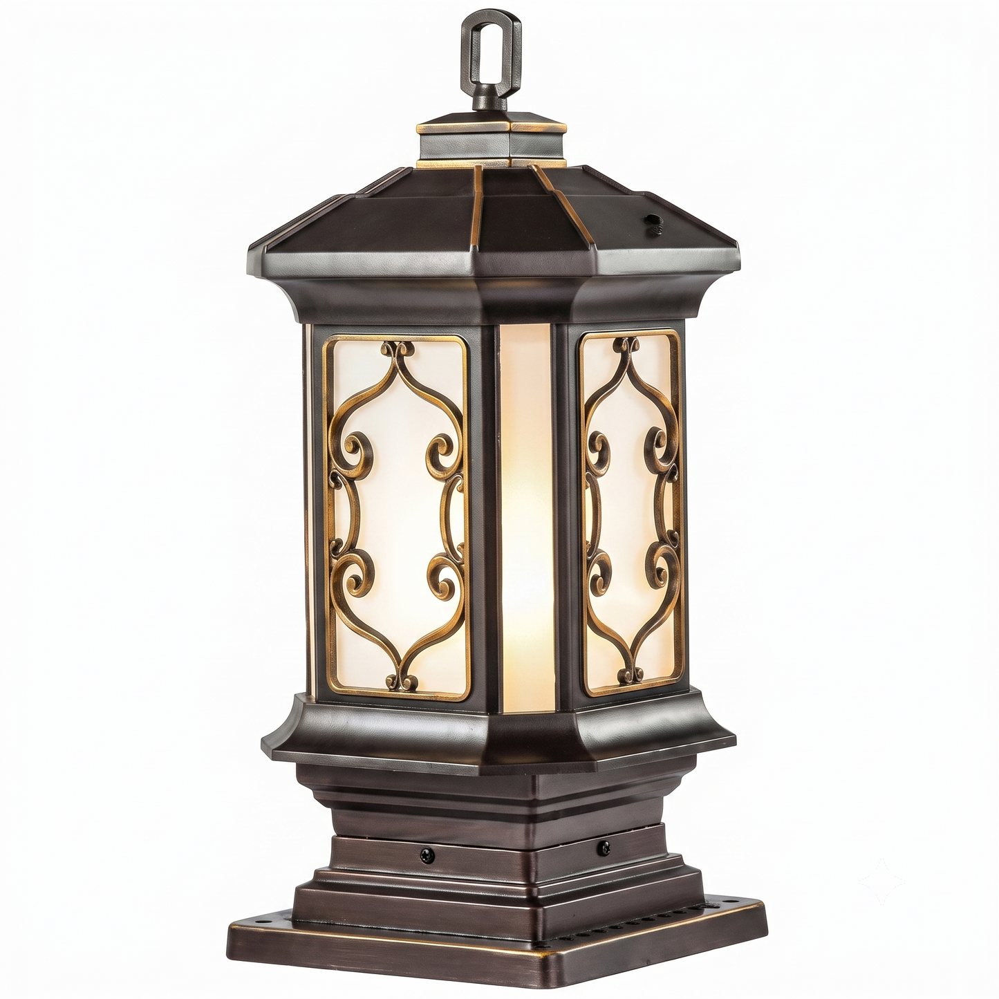 Aura Outdoor Fence Lamp AUR-ODL-602F-CF+AB (L / XL) Aura Lighting