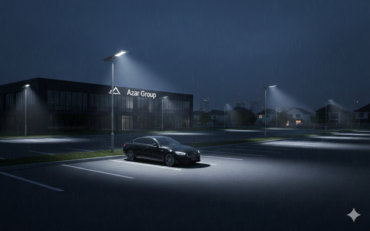 Superior Solar Street Light 500W 3000K Aura Lighting