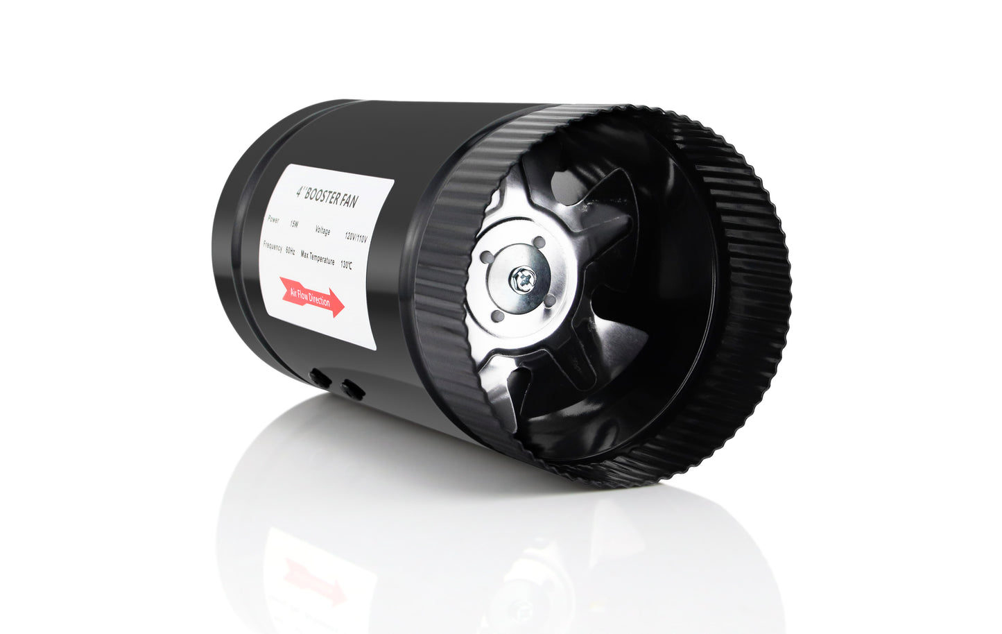 VEM-HI-100IS 4-Inch Inline Duct Booster Fan