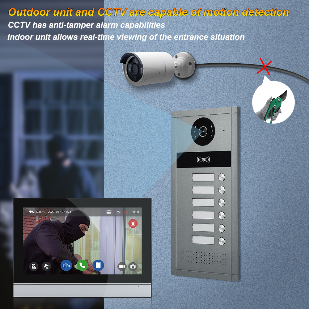V.E.M. Video Doorphone Outdoor Station For 12 Apartments