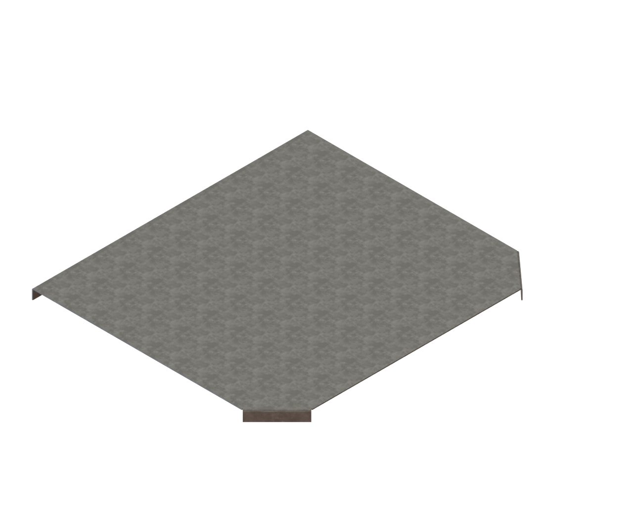 Cover of T Horizontal Bend of Cable Tray W:500MM T:1.5MM Pre-Galvanized
