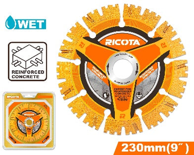 Ricota 230x22.2mm ديسك قص الماس للباطون المسلح Ricota