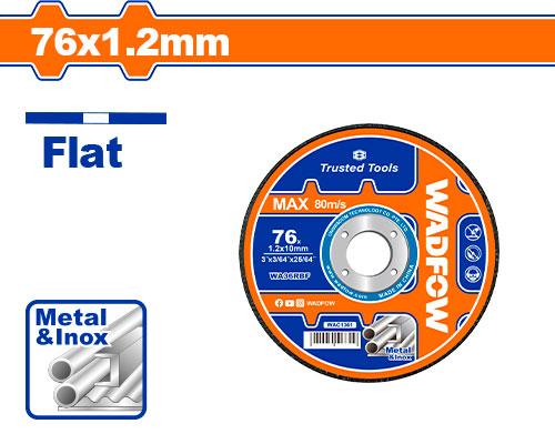 WADFOW 76x1.2mm ديسك قص ستانلس رفيع Wadfow