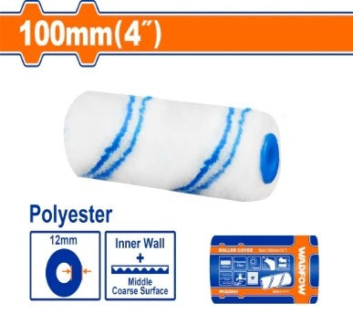 WADFOW 4" Fibre height:12mm Polyester خرطوشة رول دهان Wadfow