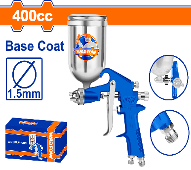 WADFOW 400 cc 1.5 mm فرد رش بويا طاسة من الاعلى المنيوم Wadfow