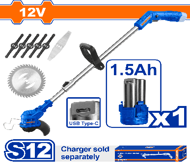 WADFOW 12V 1 Batt حشاشة على البطارية Wadfow