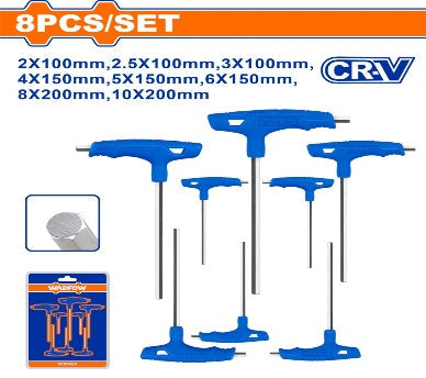 WADFOW 8Pcs L طقم مسدس بمسكة Wadfow