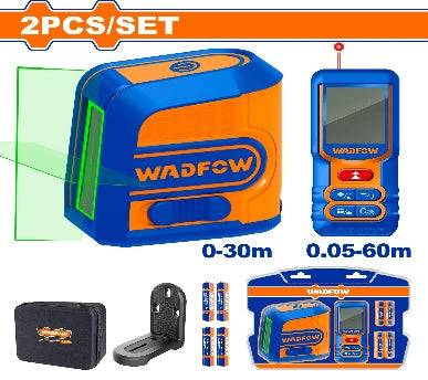 WADFOW 2Pcs طقم ليزر شقلة ومتر ليزر Wadfow