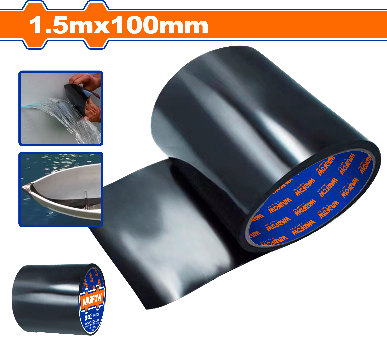 WADFOW 1.5 m x 100 mm تلزيق مانع للنش اسود Wadfow