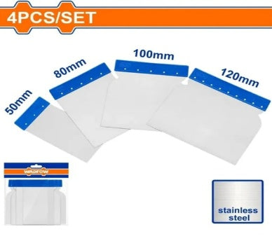 WADFOW 4Pcs طقم مشاحيف ستانلس Wadfow