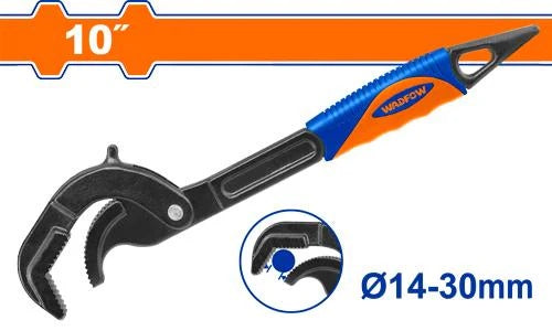 WADFOW 10" (250 mm ) مفتاح ضبط ذاتي للأناببيب عنق طويل Wadfow
