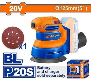 WADFOW 20V 5" 125mm حفافة مبرومة Wadfow