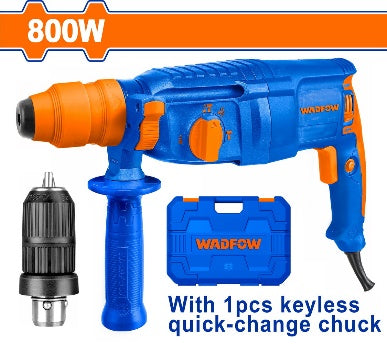 WADFOW 800 W SDS مقدح مع رأس تبديل Wadfow