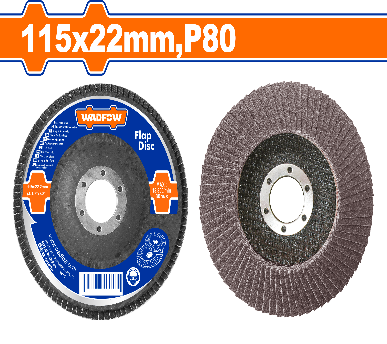 WADFOW 115mmx22mm P80 ديسك مدرج لتلميع الستانلس Wadfow