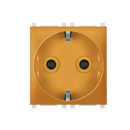 Aling-Conel Experience 2-Pole Socket Outlet with Shutter (2M) - Art. 74152 Aling Conel