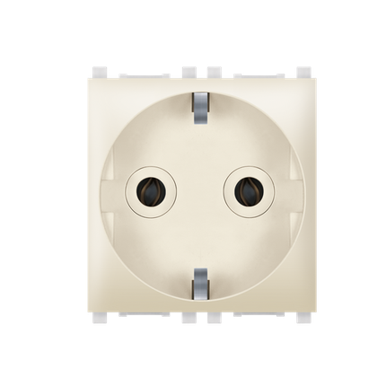 Aling-Conel Experience 2-Pole Socket Outlet with Transparent Cover (2M) - Art. 74153