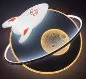 AUR - KID - 655BL Blue Space Rocket Ceiling Light - Lighting - Aura Lighting - Azar Group