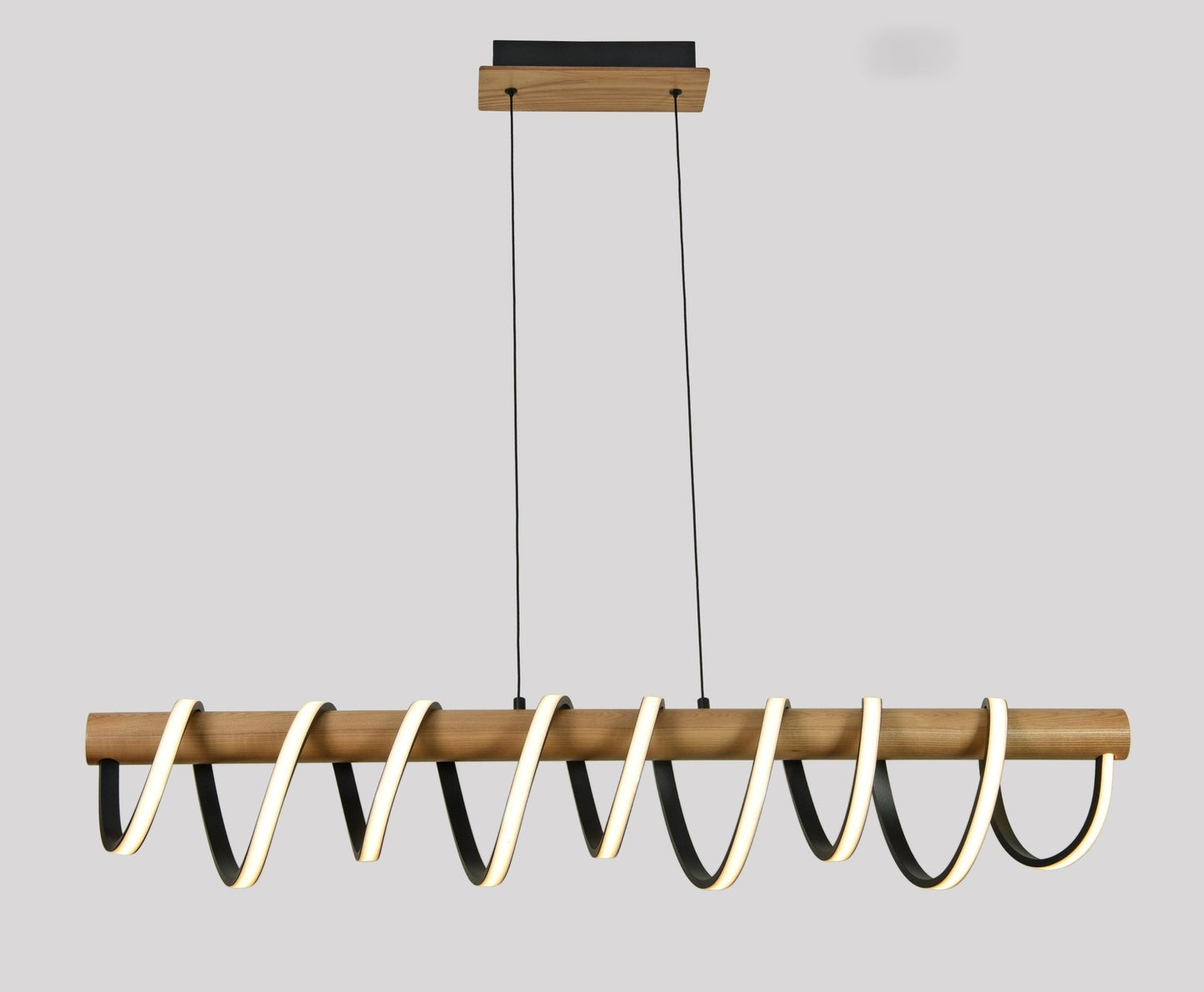 AUR - M650 - 60W - BK Modern Spiral Pendant Light - Lighting - Aura Lighting - Azar Group