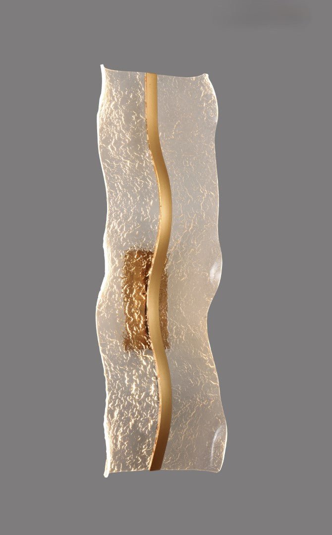 AUR - W214 - 800 - 18W - GD Modern Wavy Wall Sconce - Lighting - Aura Lighting - Azar Group