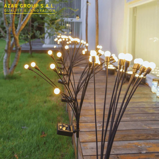 Firefly 8 LED Outdoor Solar Garden Lights - Summer Lighting Collection - Aura Lighting - Azar Group