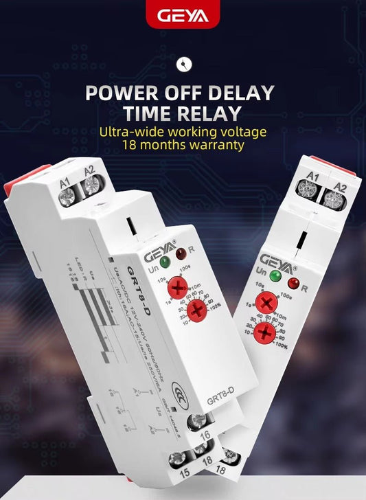 GEYA GRT8 - D Delay OFF Without Supply Voltage - GEYA - Azar Group
