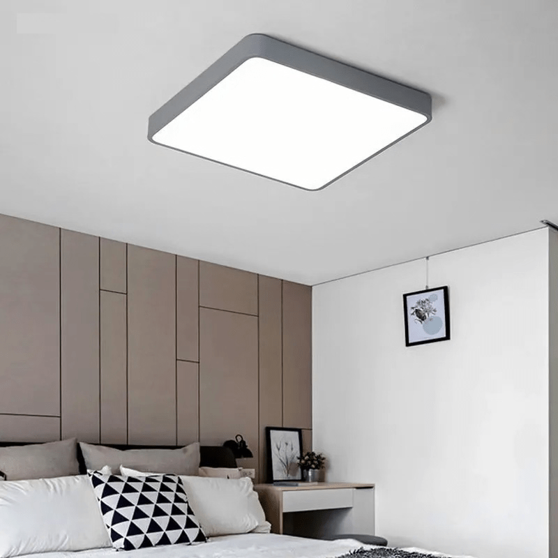 Grey Macaron LED 100W Square 50x50 Ceiling Light 4000K - Aura Lighting - Azar Group