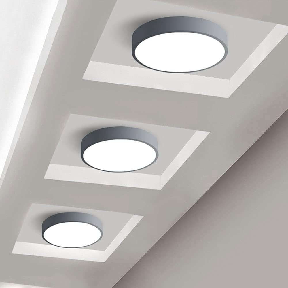 Grey Macaron LED 50CM 100W Ceiling Light 4000K - Aura Lighting - Azar Group