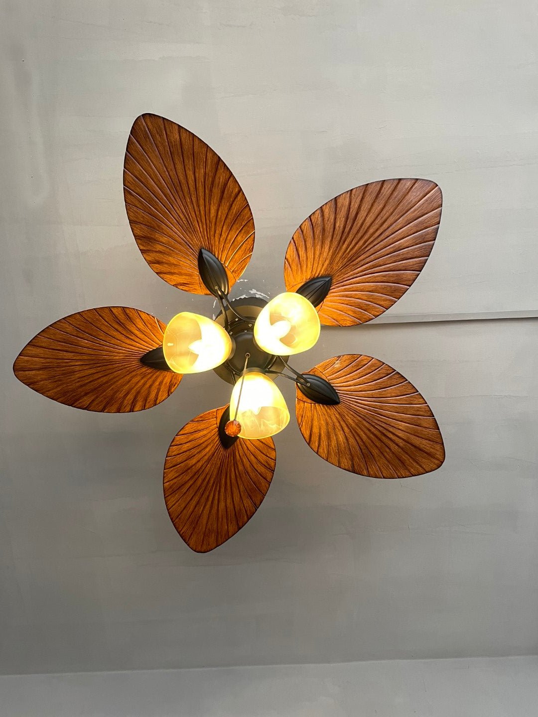 GS4008 52 - Inch Tropical Palm Leaf Ceiling Fan with Light - Ceiling Fan with Light - Aura Lighting - Azar Group