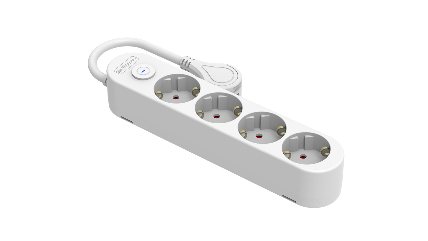 V.E.M. 4-Way Multiple Socket – Durable & Safe Power Extension