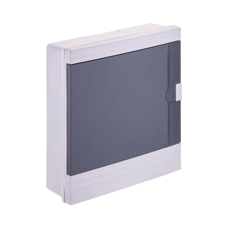 White and gray wall-mounted cabinet on a white background