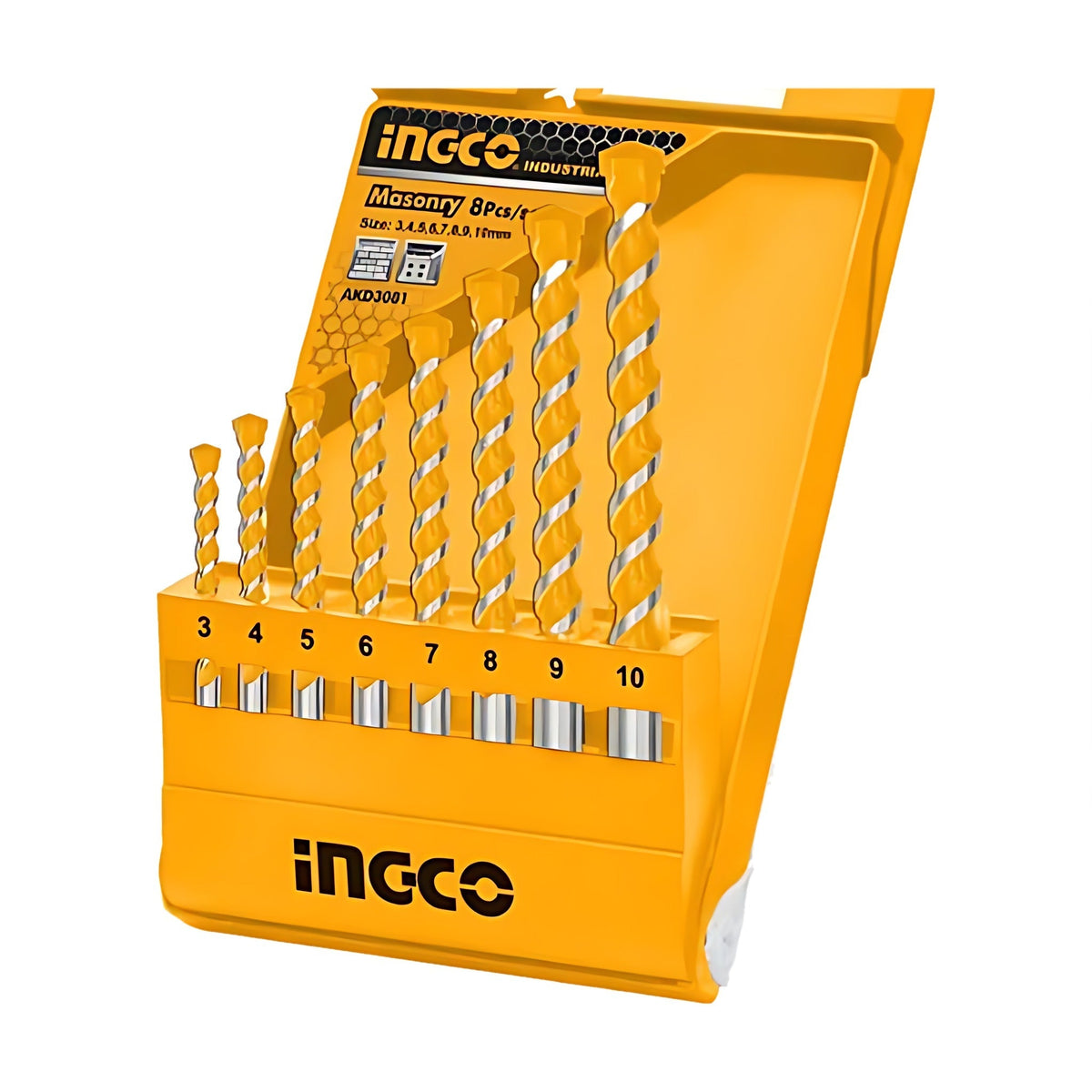 INGCO AKD3081 Granite Drill Bit Set 8 pcs
